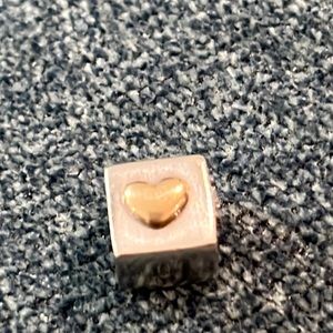 Pandora I Love You bead.  Retired.